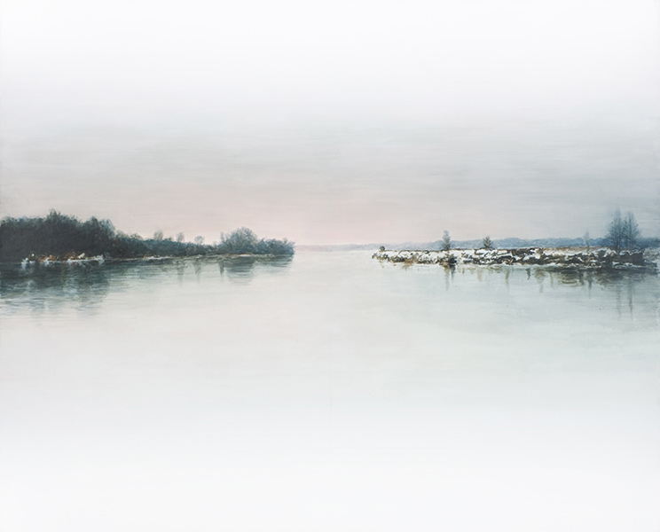 BIAŁA RZEKA 1, 2014, akryl na płótnie, 130 x 160 cm
