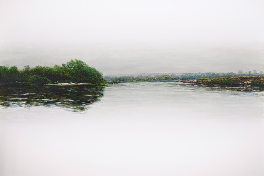 BIAŁA RZEKA 2, 2013, akryl na płótnie, 100 x 150 cm