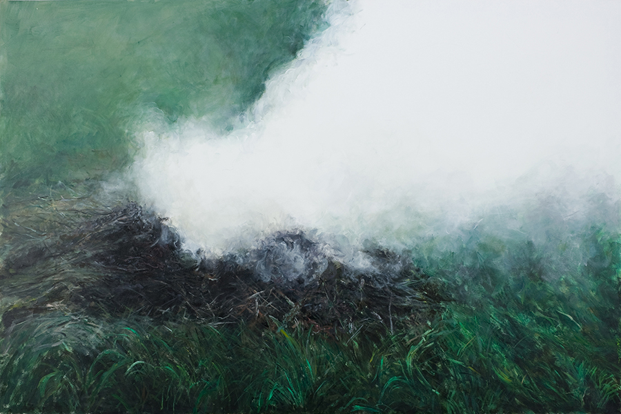 DYM 1, 2013, akryl na płótnie, 100 x 150 cm