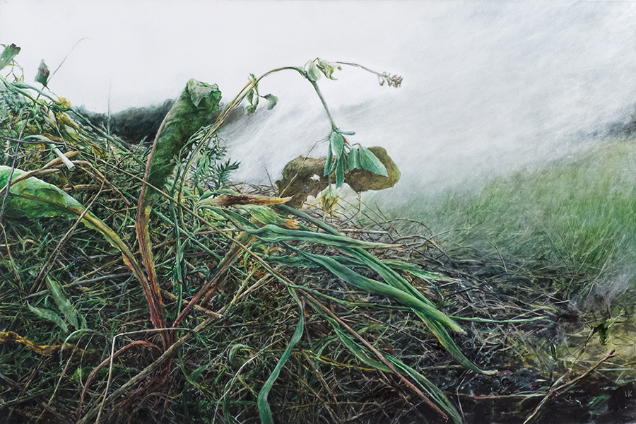 DYM 4, 2017/18, akryl na płótnie, 100 x 150 cm
