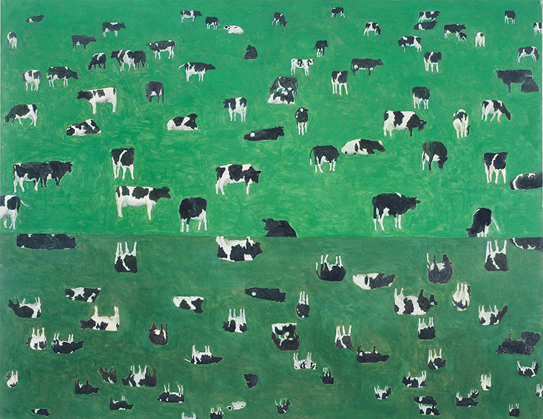 KROWY 1, 2007, akryl na płótnie, 130 x 170 cm