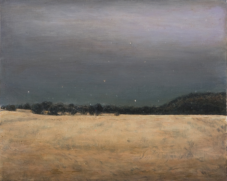 M 1, 2013, akryl na płótnie, 32,5 x 40 cm