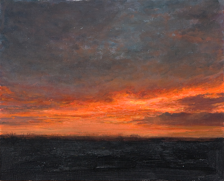 M 2, 2013, akryl na płótnie, 32,5 x 40 cm
