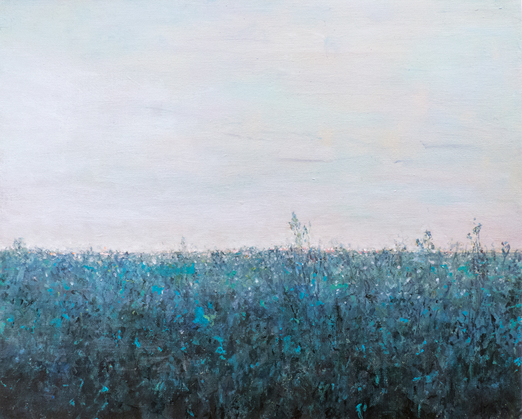 M 16, 2018, akryl na płótnie, 32,5 x 40 cm