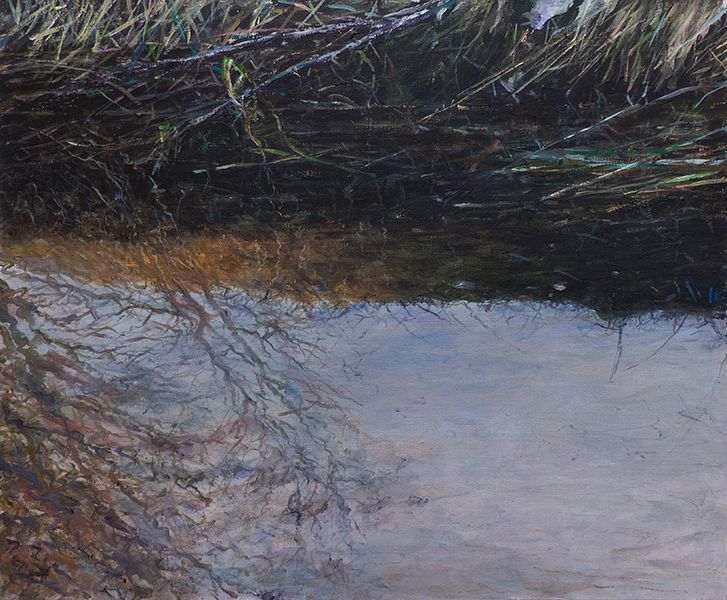M 14, 2015, akryl na płótnie, 32,5 x 40 cm