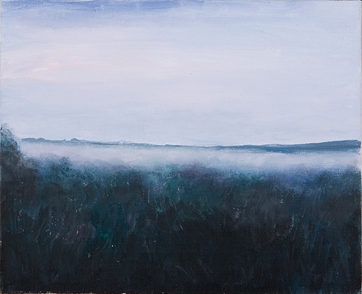 M 4, 2013, akryl na płótnie, 32,5 x 40 cm