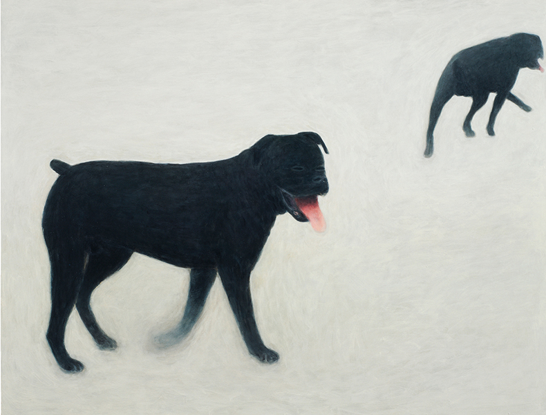 KRÓTKI SEN, 1996, akryl na płótnie, 130 x 170 cm