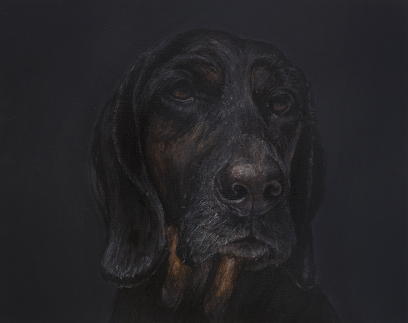 RAFA, 2018, akryl na płótnie, 32,5 x 40 cm
