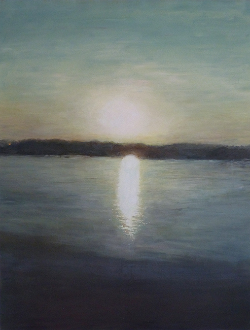 CZARNA RZEKA, 2019, akryl na płótnie, 120X150