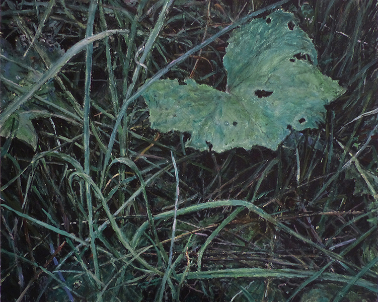 THE GRASS 1, 2014, acrylic on canvas, 32,5 x 40 cm