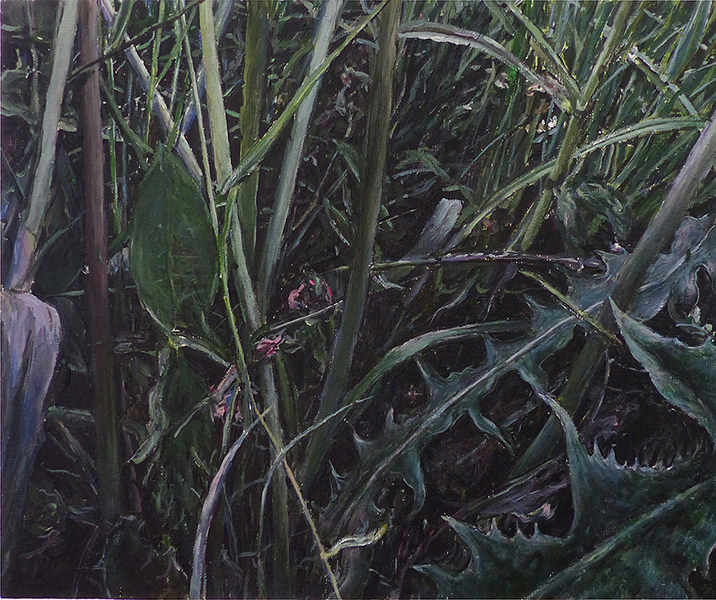 THE GRASS 12, 2015, acrylic on canvas, 32,5 x 40 cm