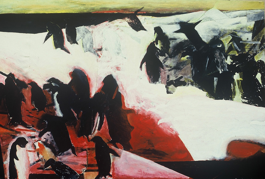 THE PACYFIC 1990, acrylic on canvas, 120×180 cm